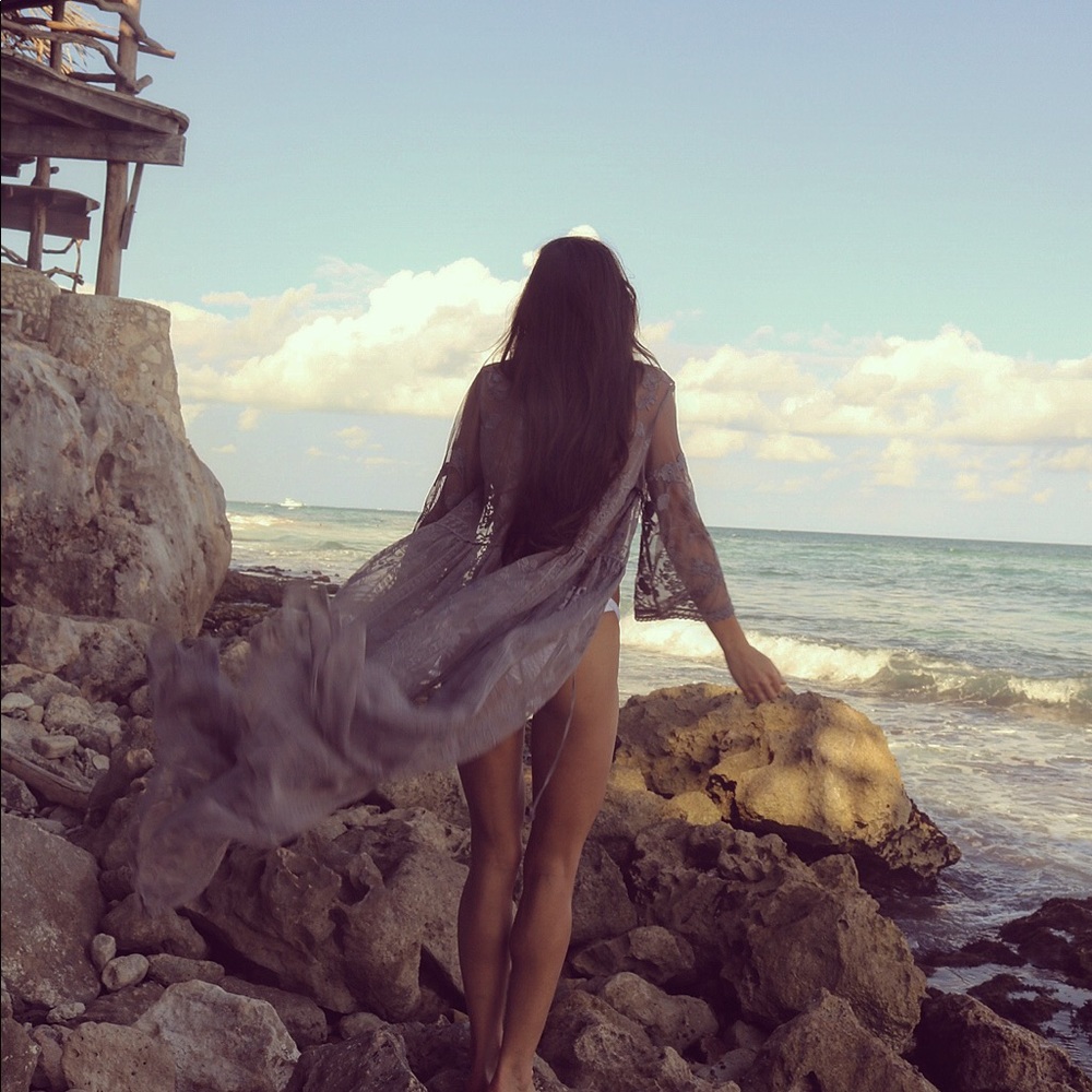 Duster lace cardigan